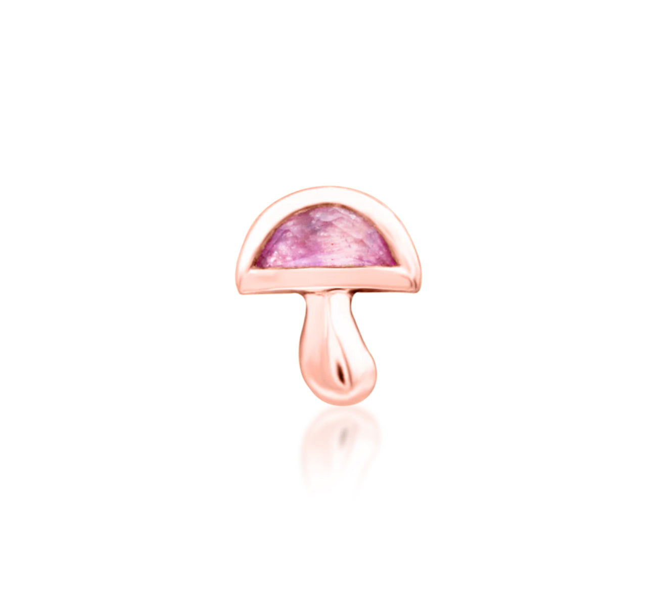 Junipurr Jewellery Amanita 14kt Gold Threadless Attachment Lobe Earring