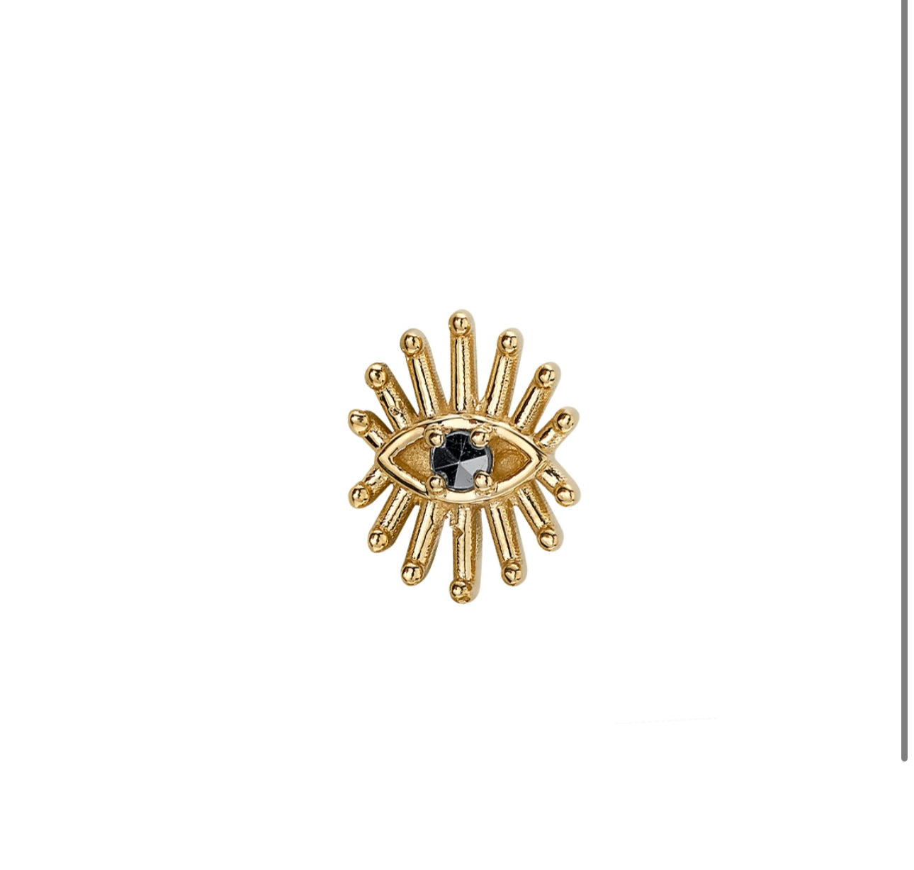 Design Your Own BVLA – Pick Your Setting & Gemstones - Trixy Eye 14kt Gold Diamond Lobe Helix Attachment End Earring
