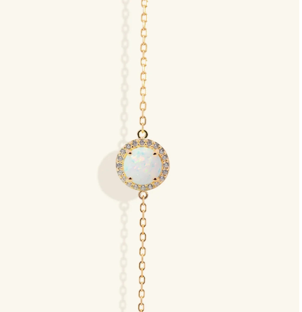 Junipurr Jewellery Orvanna Opal cz Pendant Bracelet