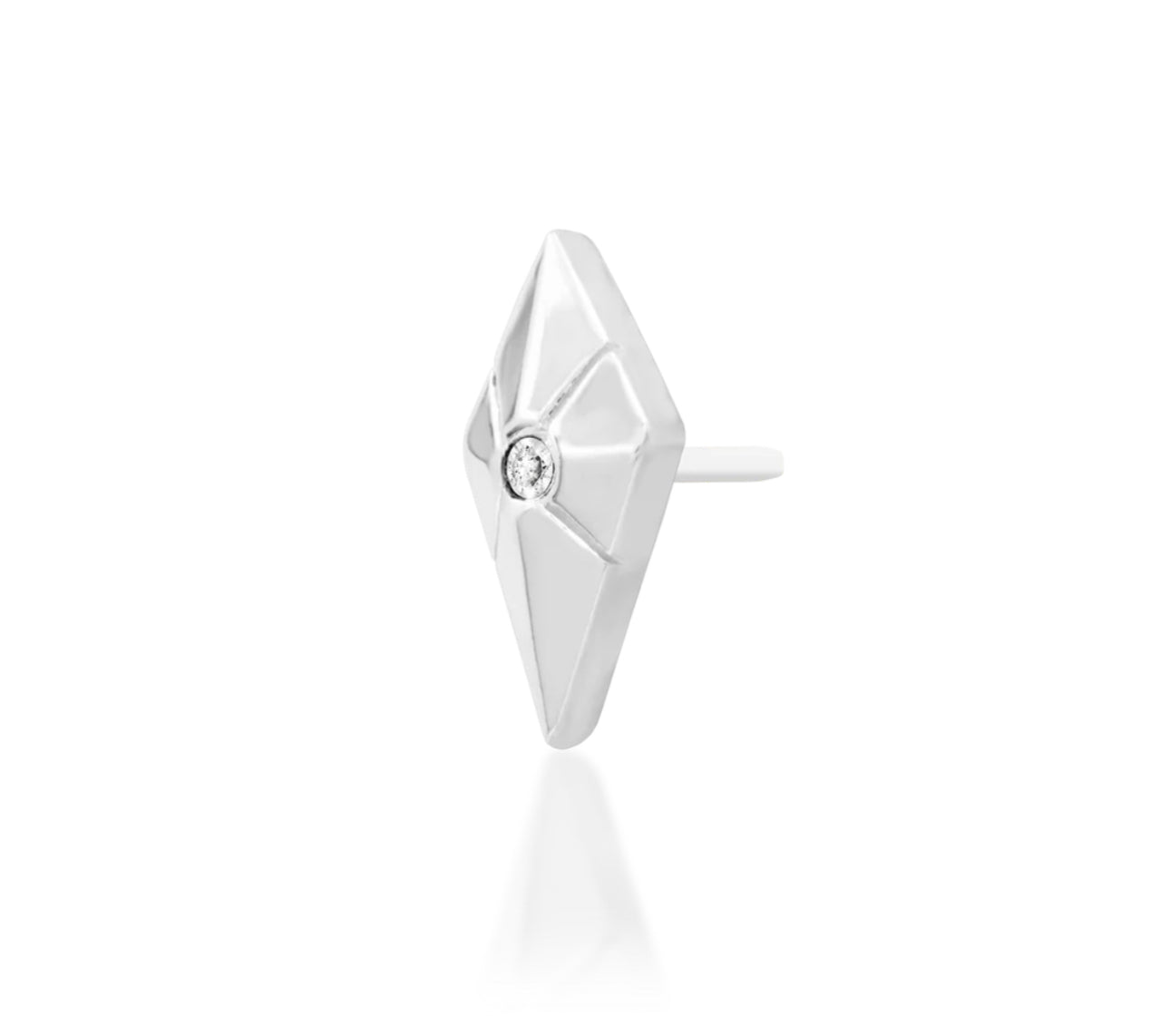 Junipurr Jewellery Vesper White cz Threadless Attachment Conch Earring