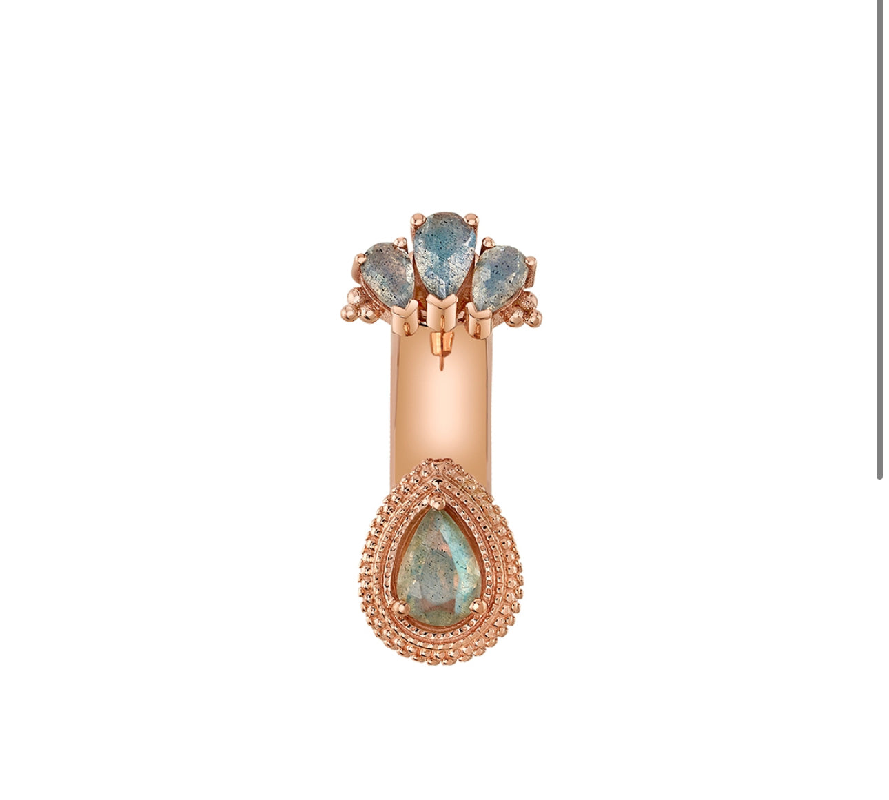 Design Your Own BVLA – Pick Your Setting & Gemstones - Pear Panaraya Navel Curve