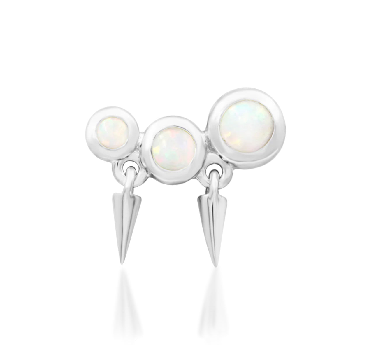 Junipurr Jewellery Blake 14kt Gold Opal Threadless Attachment Helix Dangle Earring