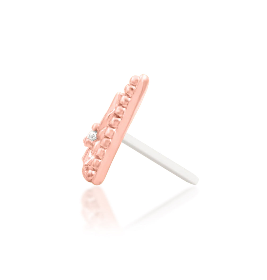 Junipurr Jewellery Nina 14kt Gold Beaded Threadless Attachment Live Earring