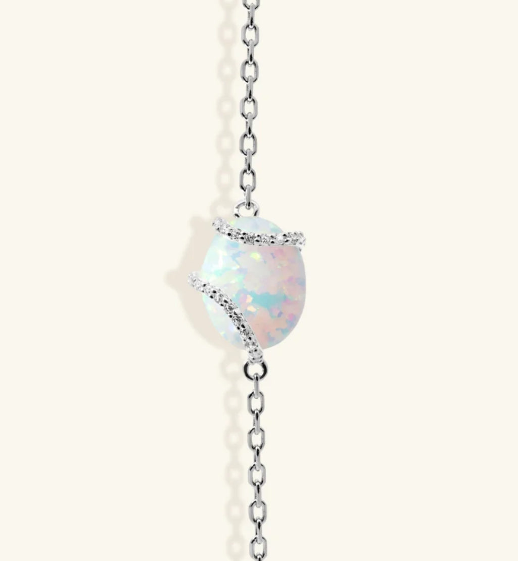 Junipurr Jewellery Vasala Opal Gold Pendant Bracelet