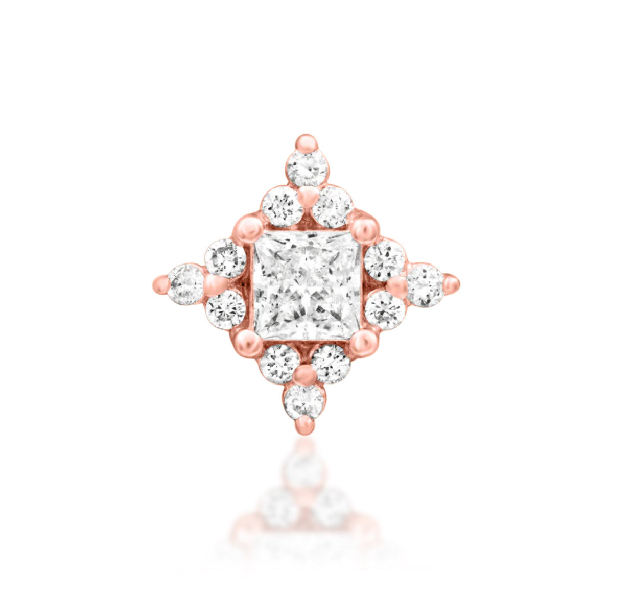 Junipurr Jewellery Enchant Diamond 14kt Gold Threadless Attachment Helix Earring
