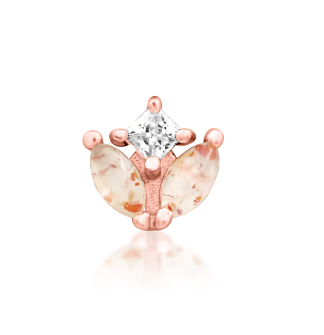 Junipurr Jewellery Vi 14kt Gold Sunstone Threadless Attachment Conch Earring
