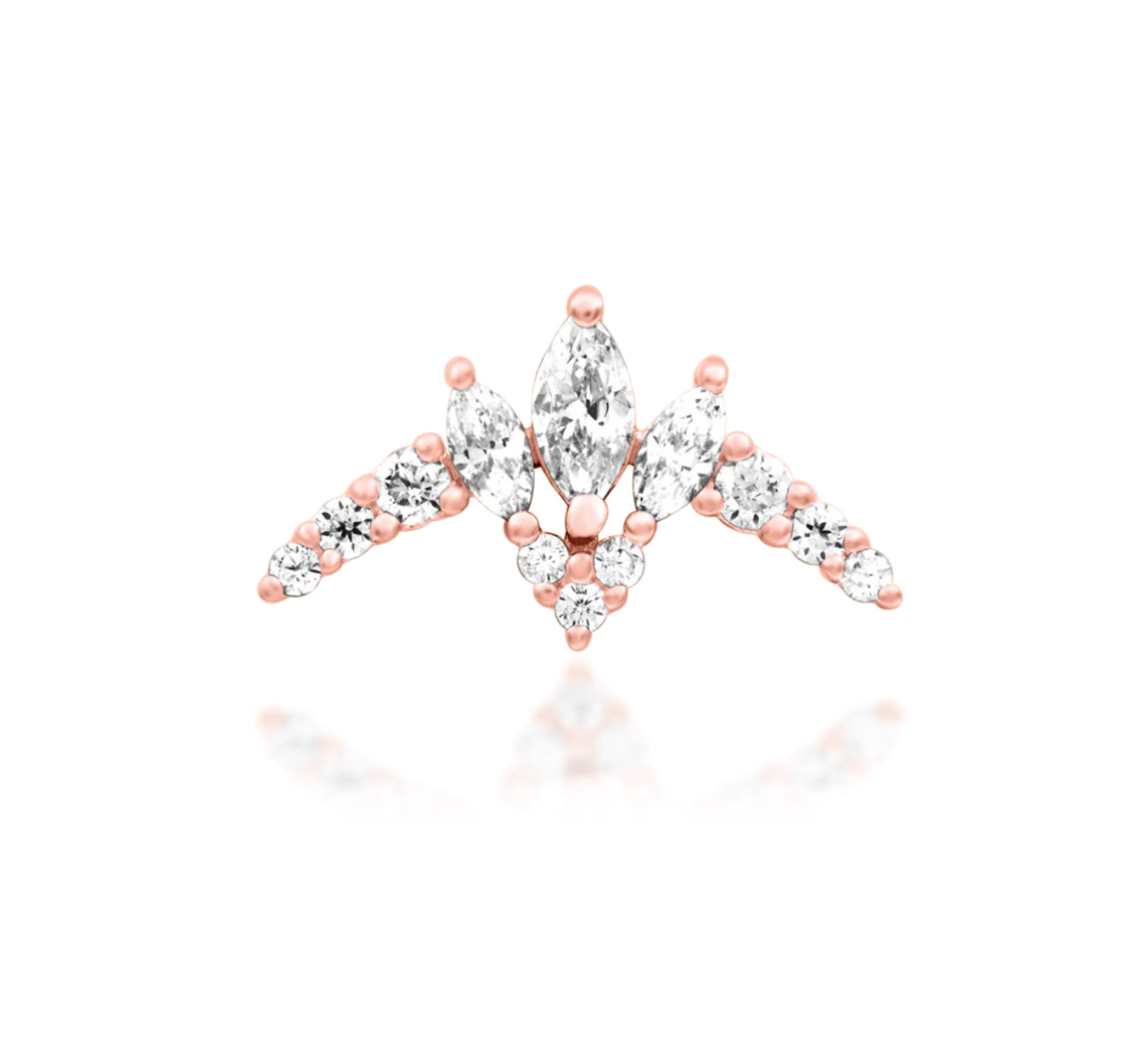 Junipurr Jewellery Zariah 14kt Gold Threadless Attachment Helix Earring