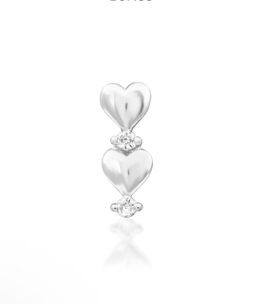 Junipurr Jewellery Heartfelt 14kt Gold Threadless Attachment Helix Attachment