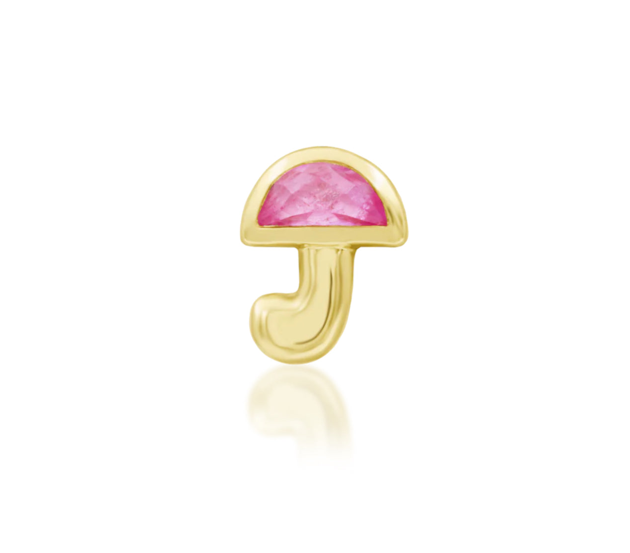 Junipurr Jewellery Kinoko 14kt Gold Threadless Lobe Attachment Earring