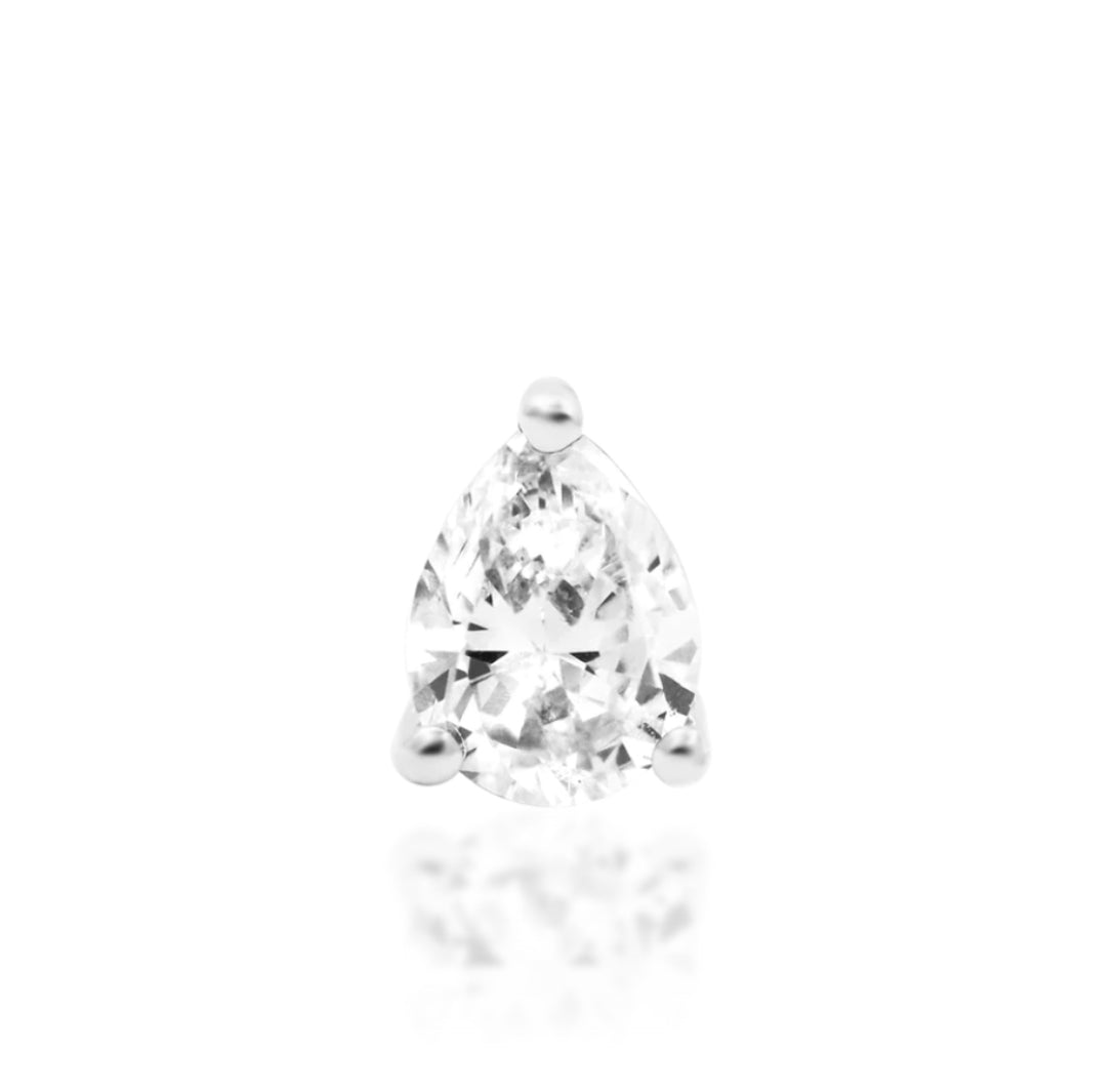 Junipurr Jewellery Diamond Pear Gold Threadless Attachment