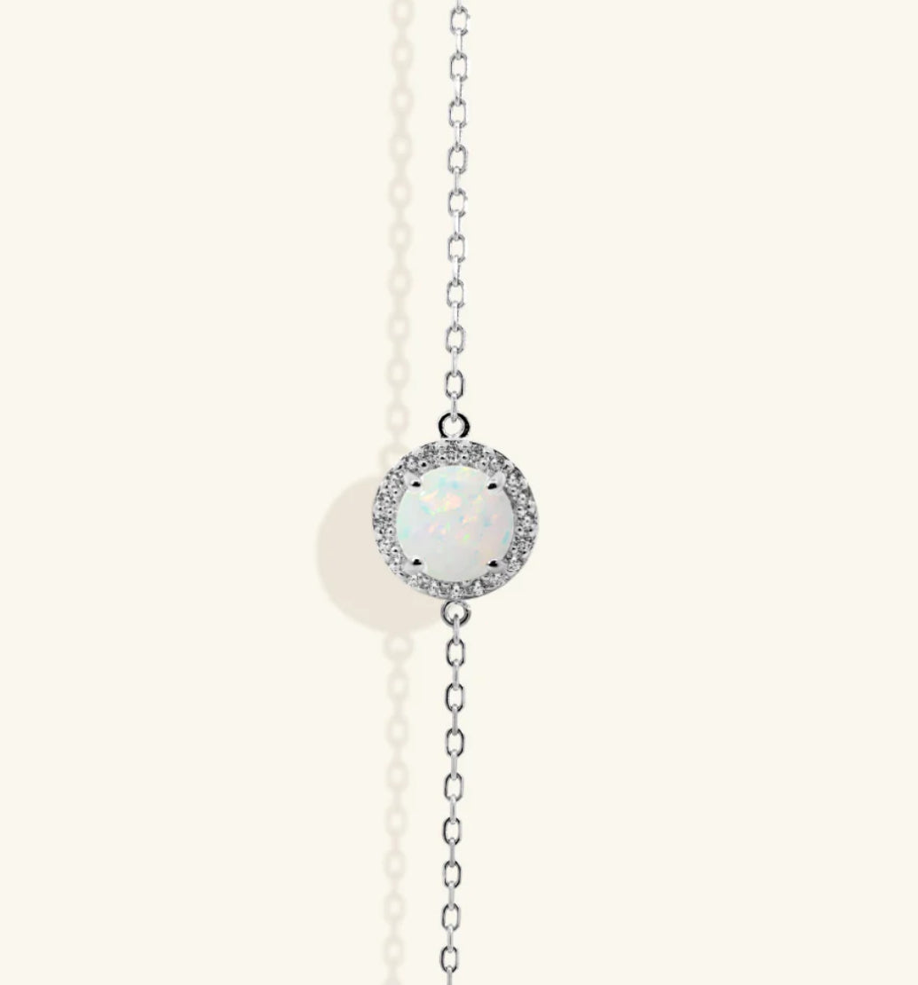 Junipurr Jewellery Orvanna Opal cz Pendant Bracelet