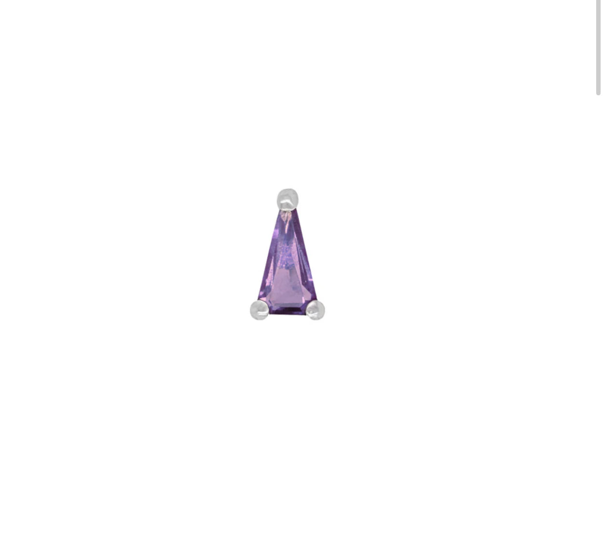 Buddha Jewellery Seek Amethyst Threadless Attachment Earring