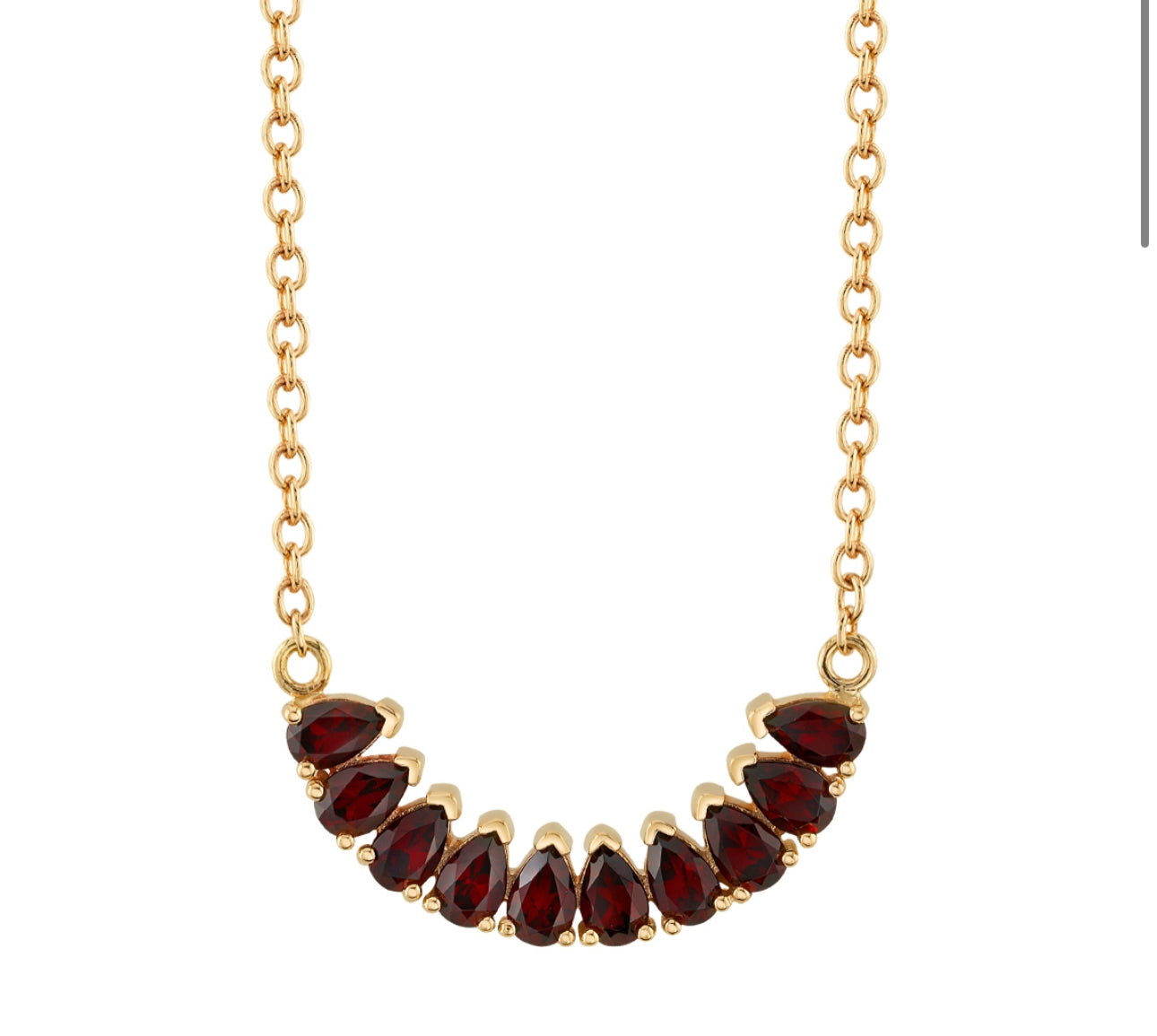 Design Your Own BVLA – Pick Your Setting & Gemstones - Phoebe Garnet Moonstone Topaz Necklace Marquise