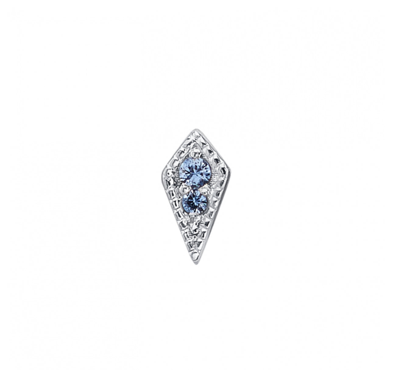 Design Your Own BVLA – Pick Your Setting & Gemstones - Dario 14kt Gold Sapphire Diamond Attachment End Lobes Helix Conch Earring