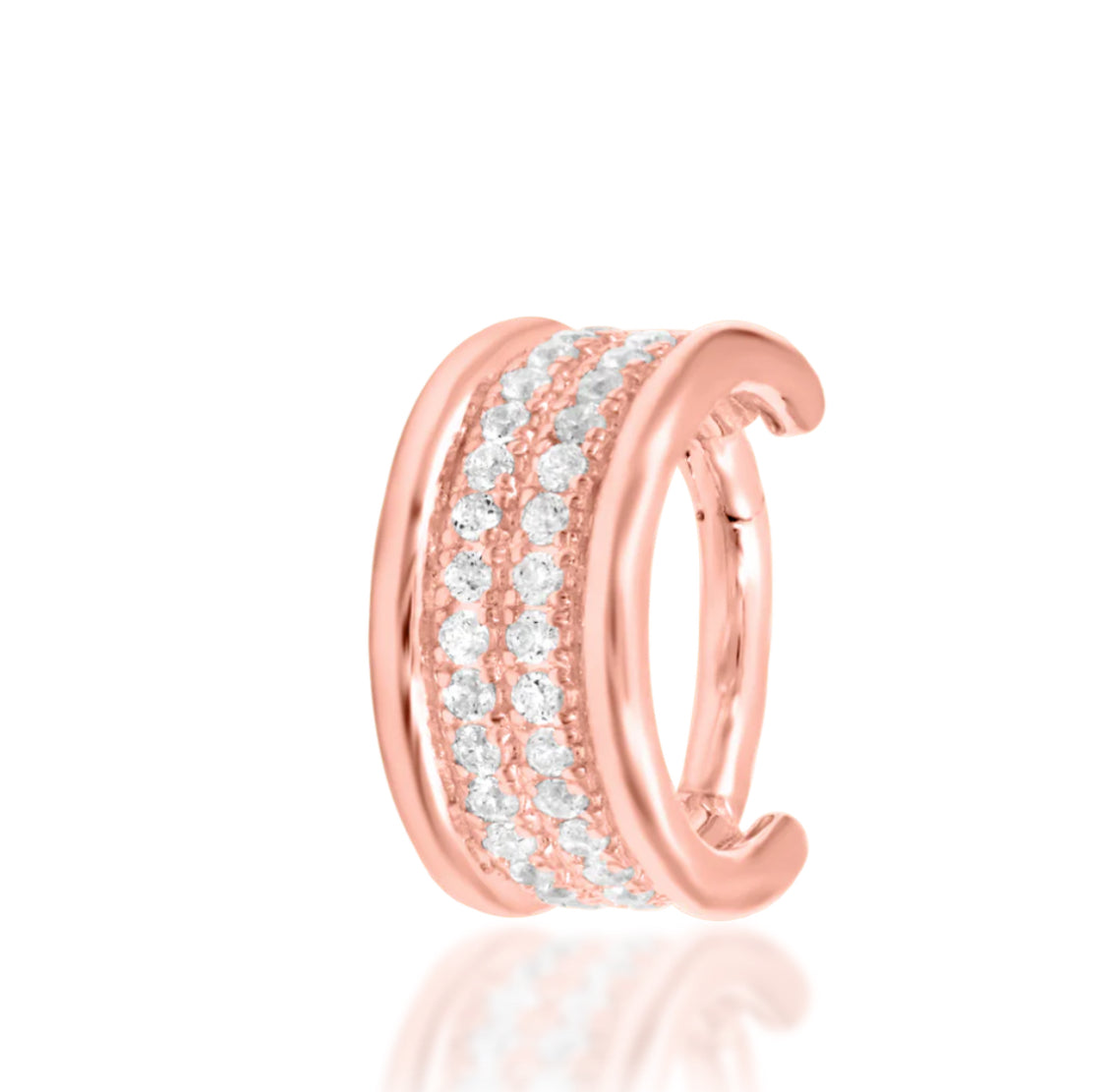 Junipurr Jewellery Vivienne CZ 14kt Gold Helix Earring Hinge Ring