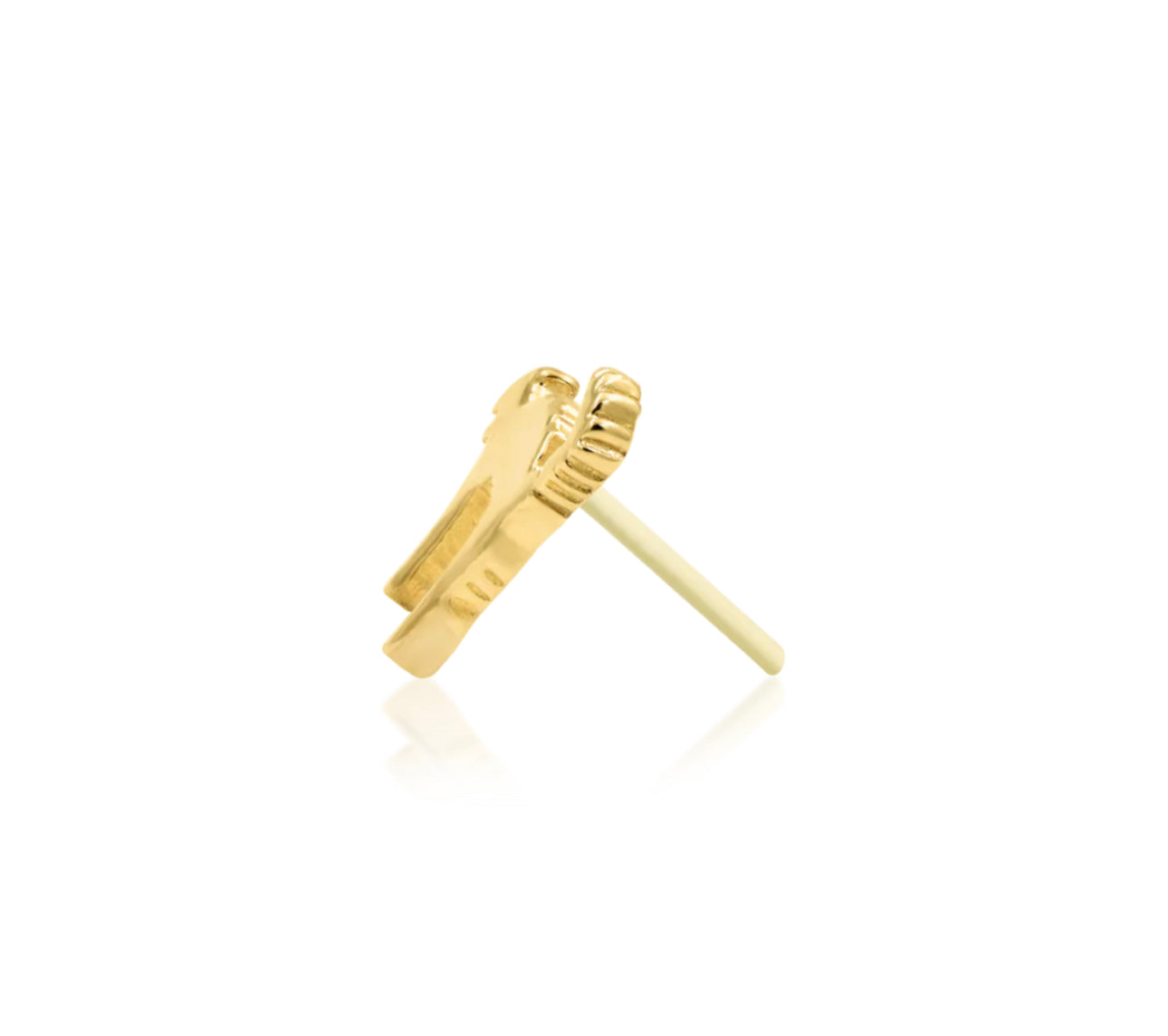 Junipurr Jewellery Scaredy Cat 14kt Gold ThreadlessAttachment