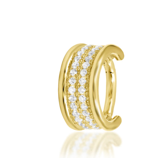 Junipurr Jewellery Vivienne CZ 14kt Gold Helix Earring Hinge Ring