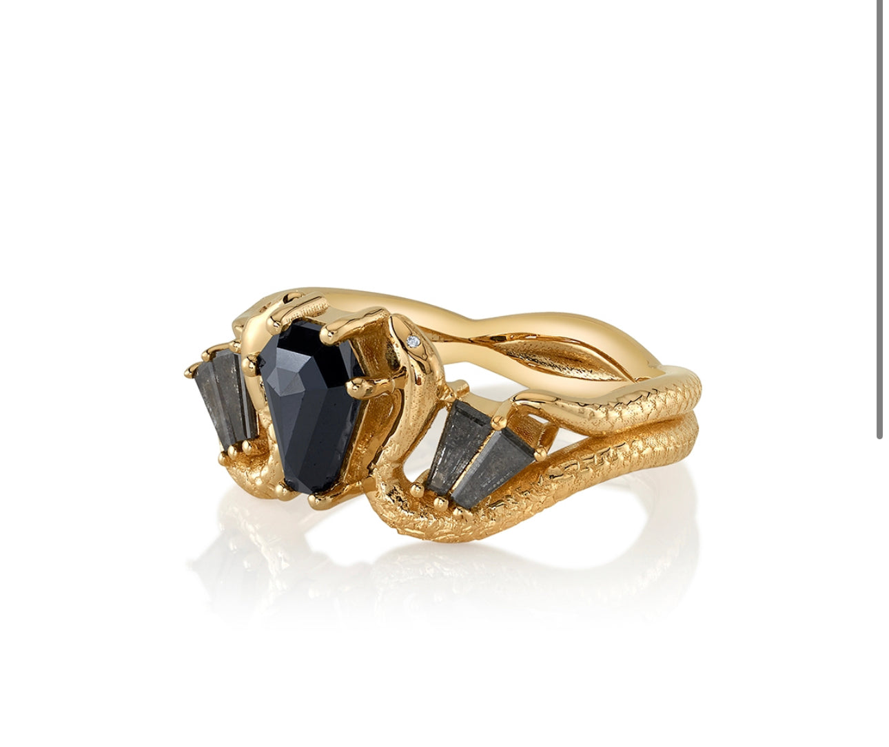 BVLA Design Your Own – La Dolce Vida Black Diamond Engagement Ring | Custom Gold & Gemstones
