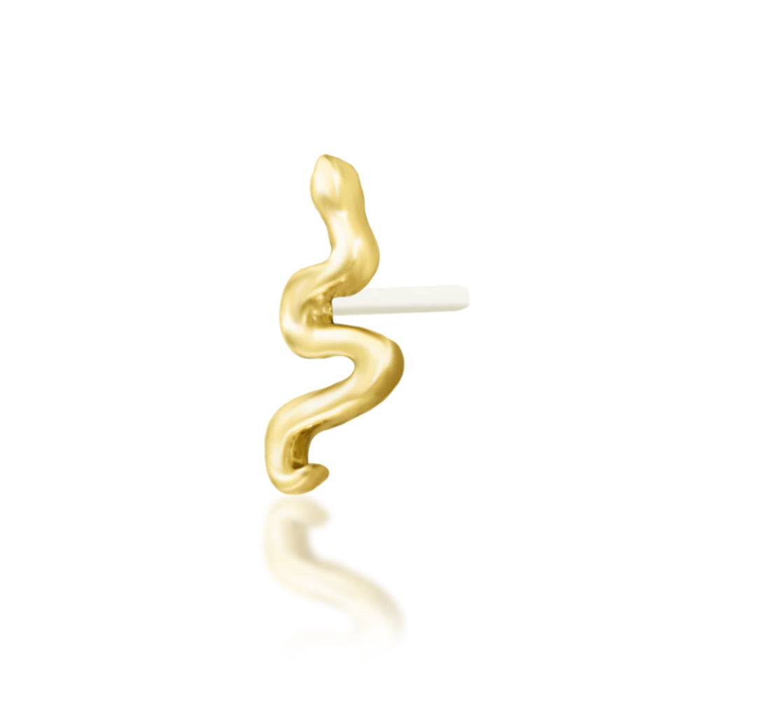 Junipurr Jewellery Noodle Gold Snake Threadless Attachment