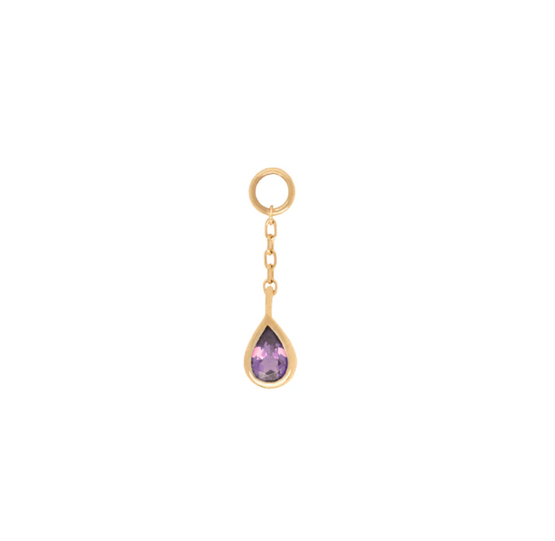 Buddha Jewellery - Concorde Amethyst Chain & Charm Earrings