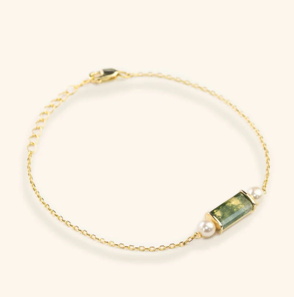 Junipurr Jewellery Vanni Mossgate Pearls Gold Bracelett