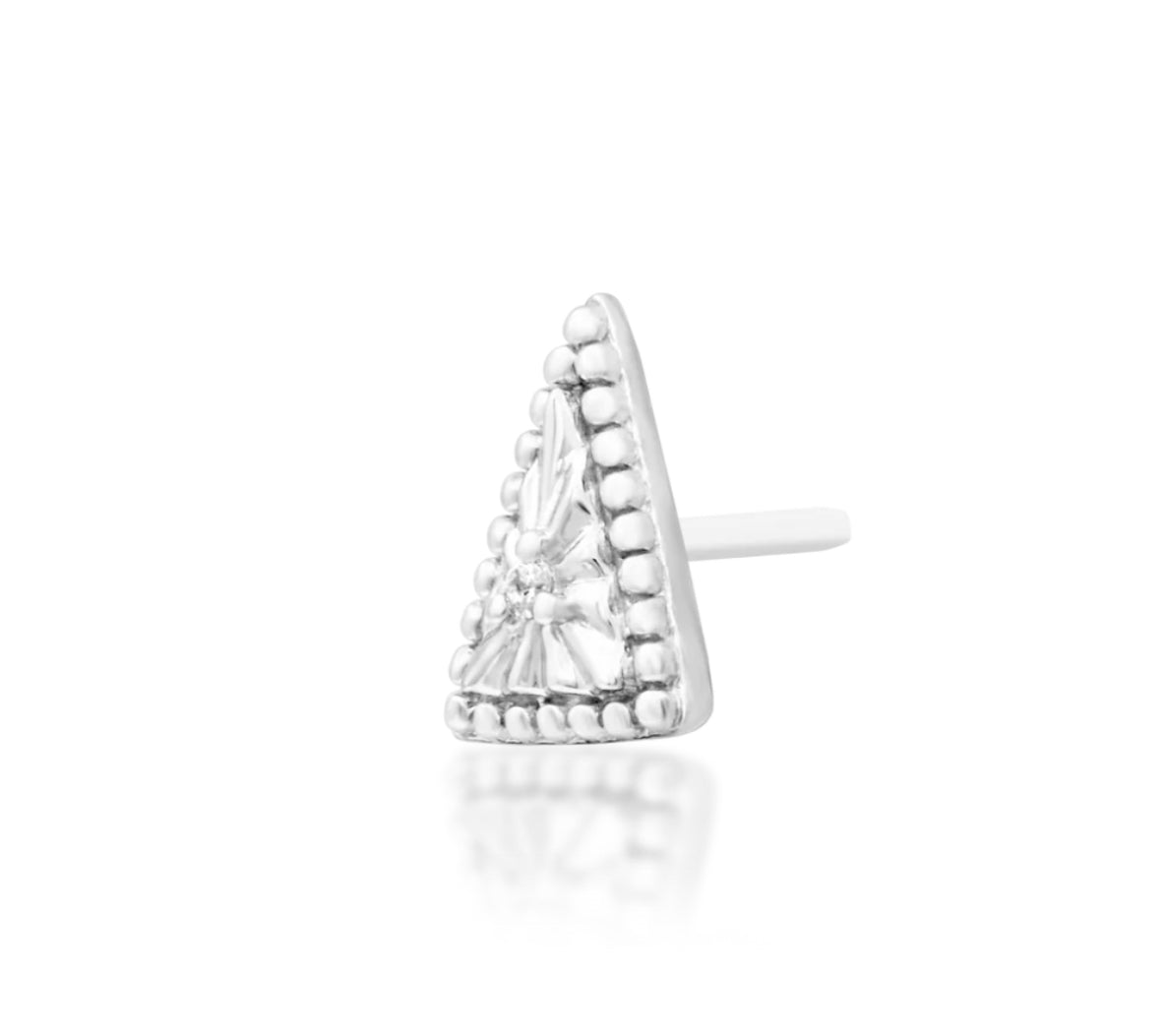 Junipurr Jewellery Nina 14kt Gold Beaded Threadless Attachment Live Earring