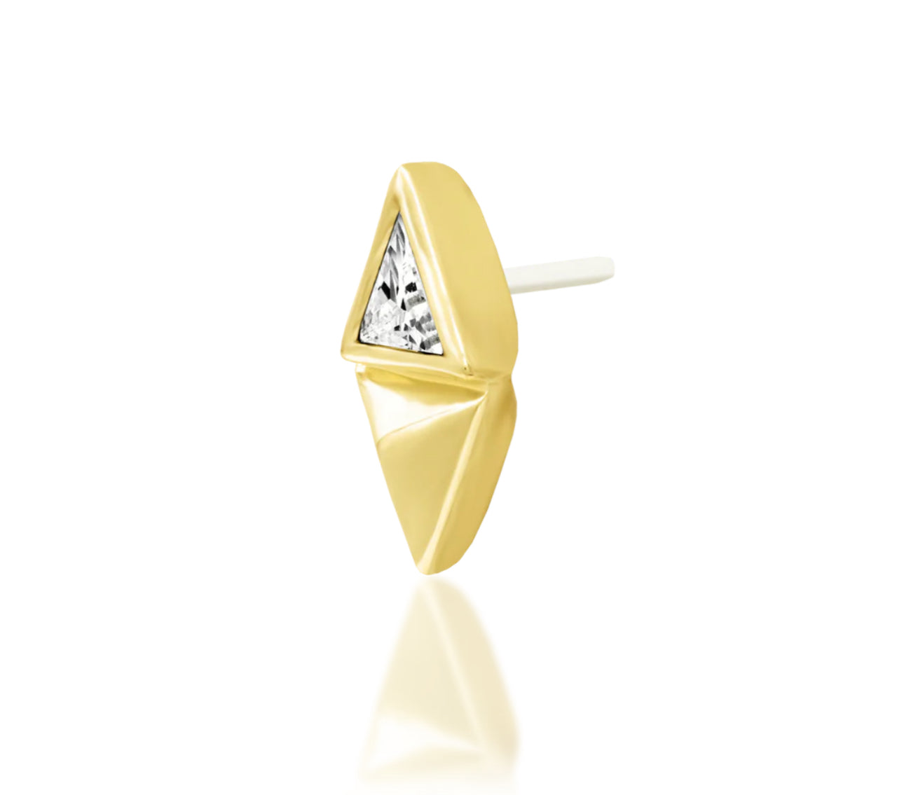 Junipurr Jewellery Sybil white cz Threadless Attachment Helix Earring