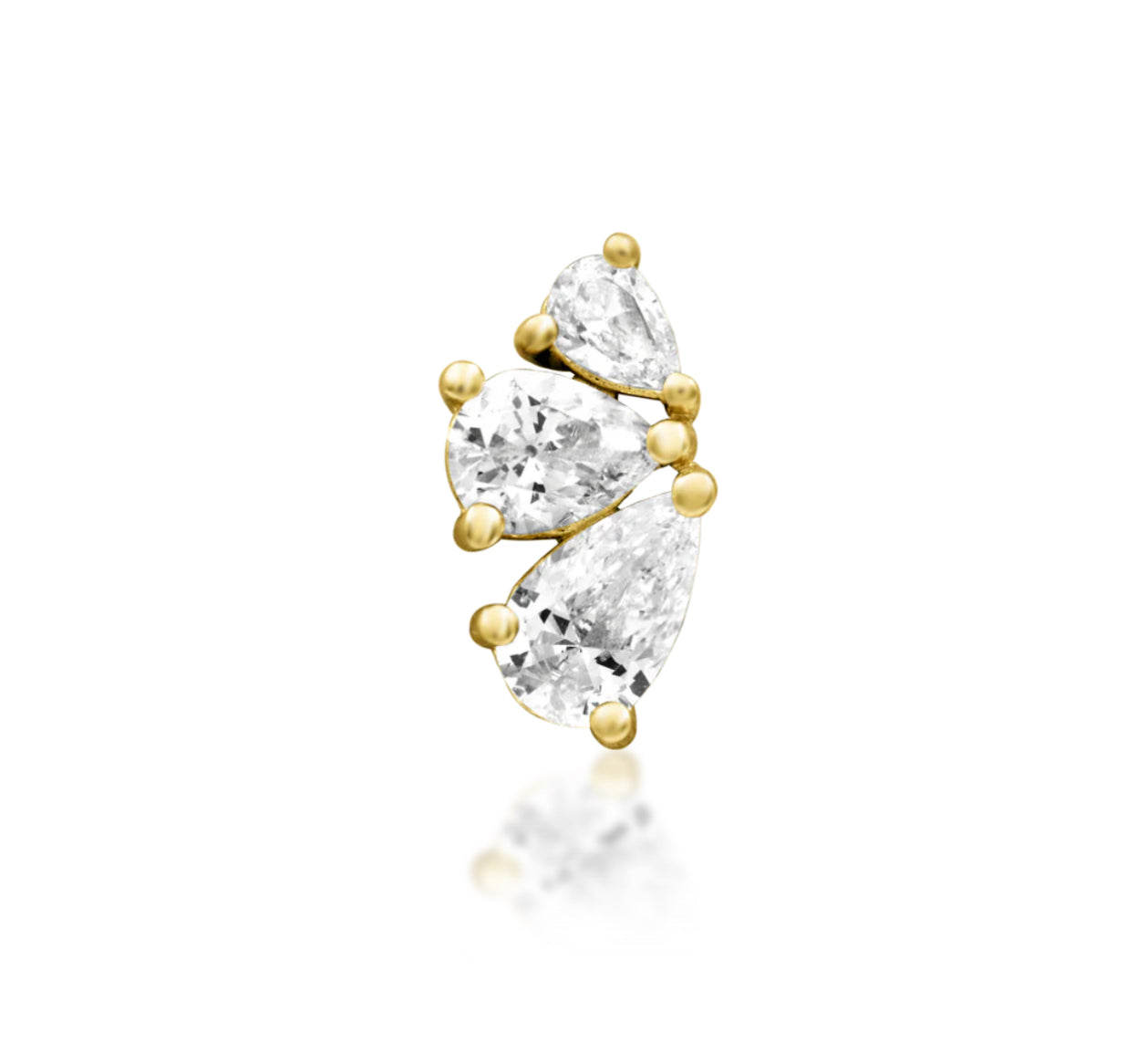 Junipurr Jewellery Padma 14kt Gold Threadless Attachment Conch Helix Earring