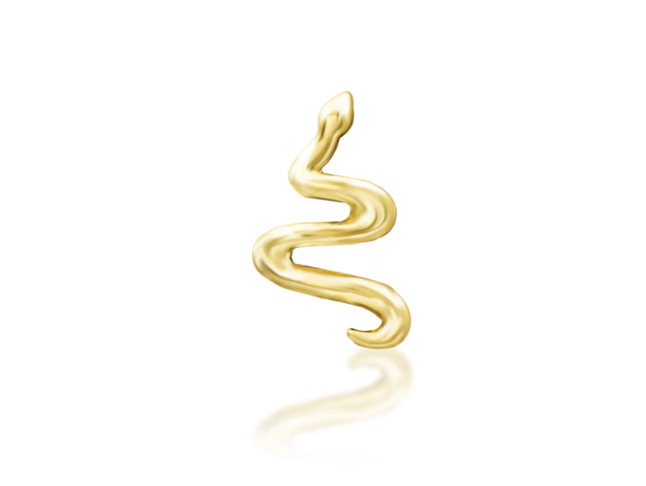 Junipurr Jewellery Noodle Gold Snake Threadless Attachment
