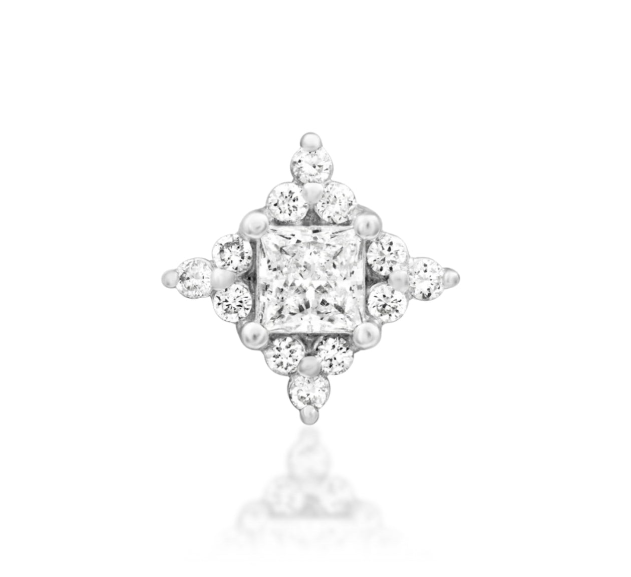 Junipurr Jewellery Enchant Diamond 14kt Gold Threadless Attachment Helix Earring