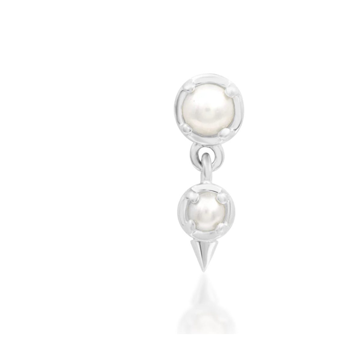 Junipurr Jewellery Diva Pearl Dangle Charm Threadless Helix End