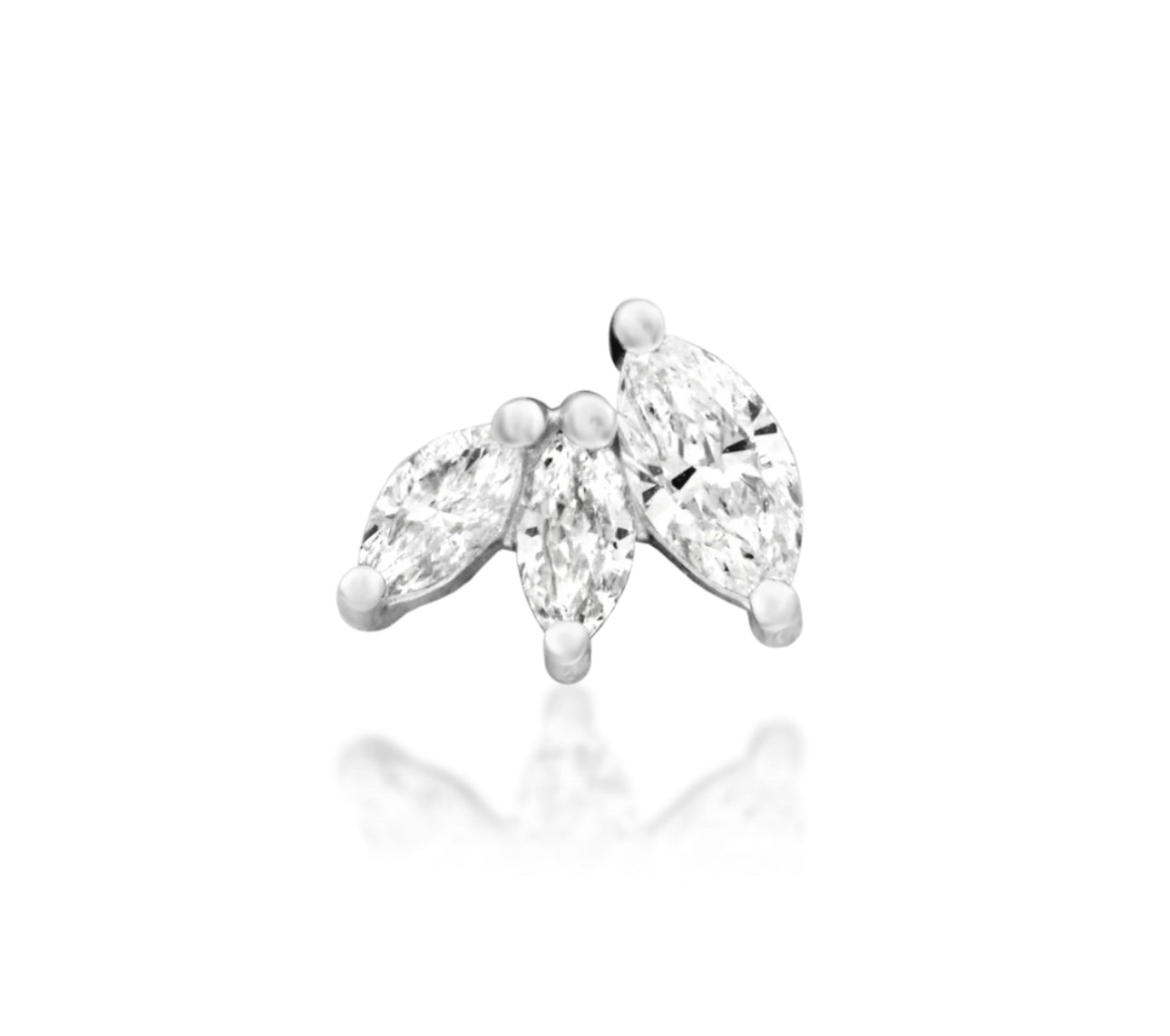 Junipurr Jewellery Famous Diamond 14kt gold Threadless Conch Attachment Earring