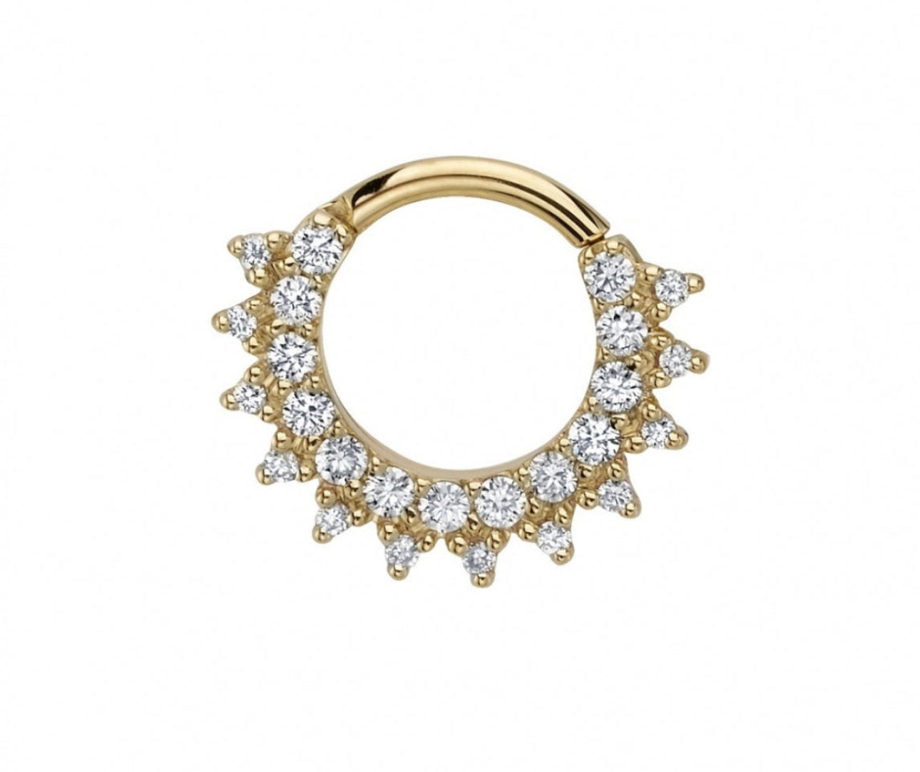 Design Your Own BVLA – Pick Your Setting & Gemstones - Gem Kolo 1.5mm inside BVLA Gold Segment Daith Septum Ring Sapphire Diamond