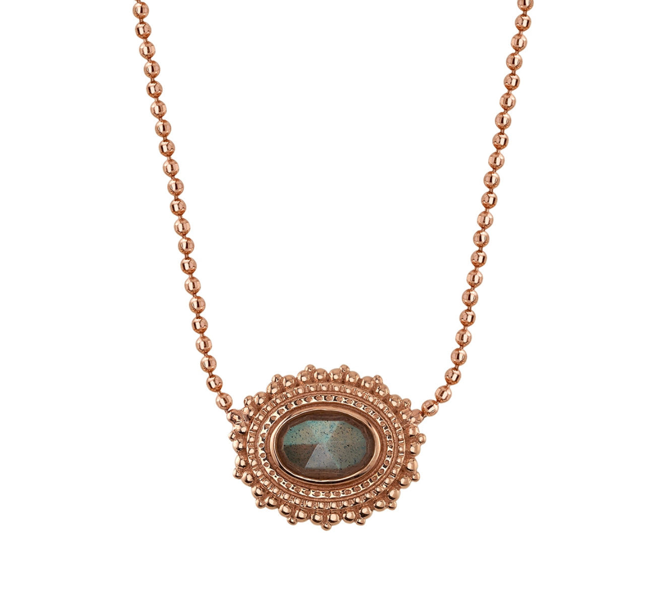 Design Your Own BVLA – Pick Your Setting & Gemstones - Afghan Oval Necklace
