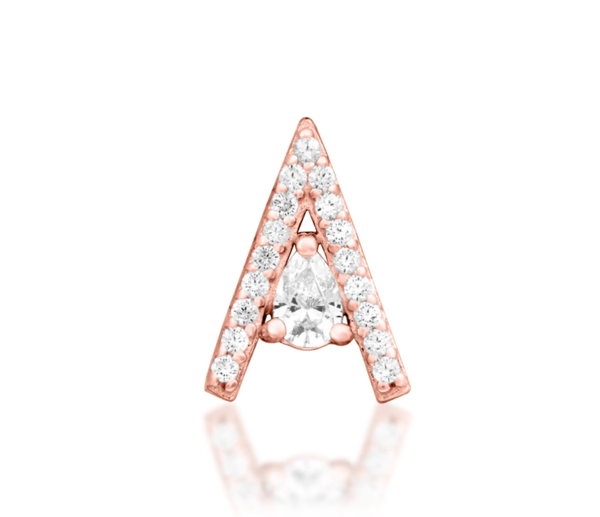Junipurr Jewellery Pointessa 14kt Gold Threadless Attachment Helix Earring