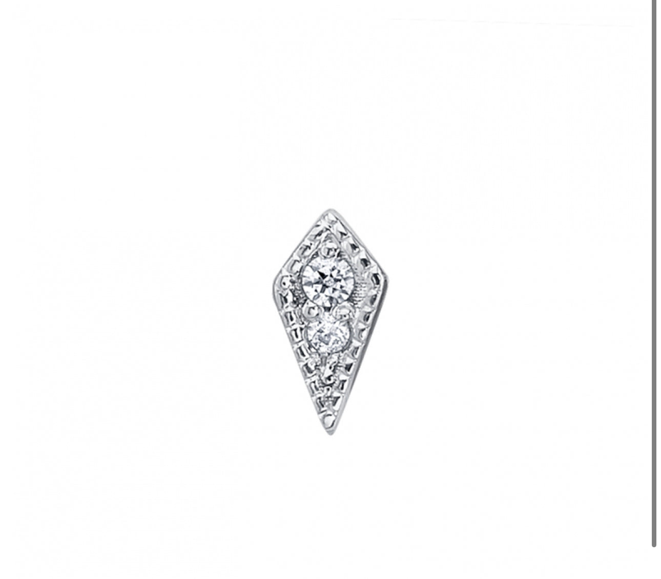 Design Your Own BVLA – Pick Your Setting & Gemstones - Dario 14kt Gold Sapphire Diamond Attachment End Lobes Helix Conch Earring