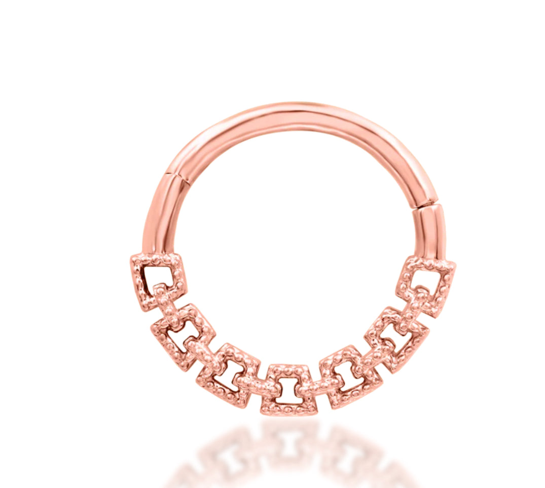 Junipurr Jewellery Sasha 14kt Gold Daith Hinge Ring