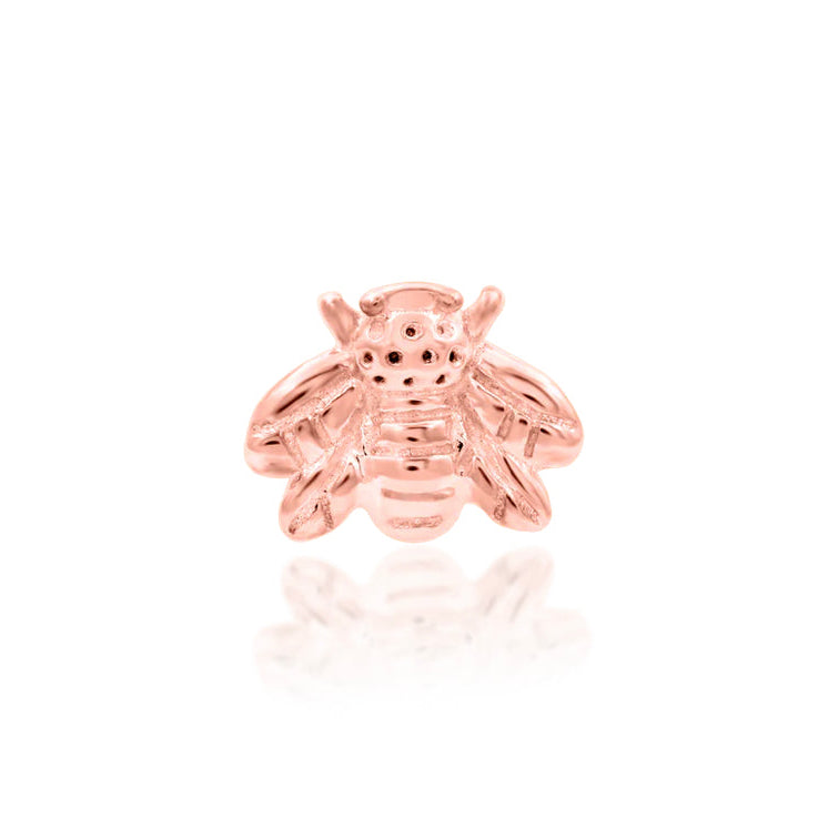 Junipurr Jewellery Mini Bee 14kt Gold Threadless End | Helix Lobe Tragus