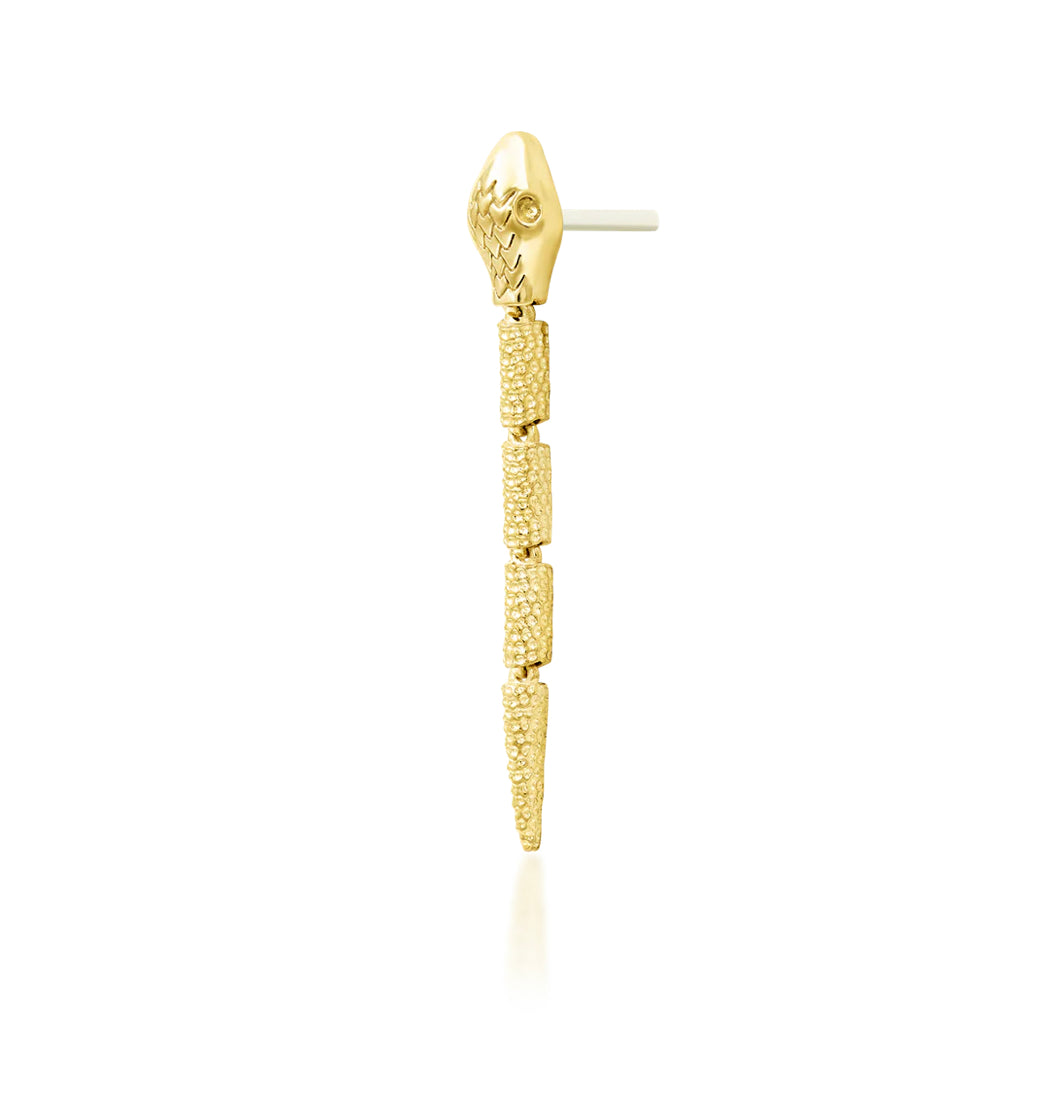 Junipurr Jewellery Bite Me 14kt Gold Threadless End