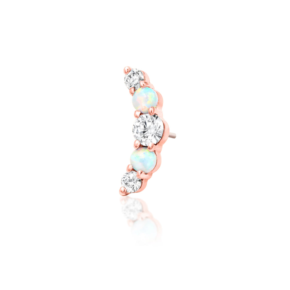 Junipurr Dani Threadless End | 14K Gold Conch, Helix & Curve Jewellery