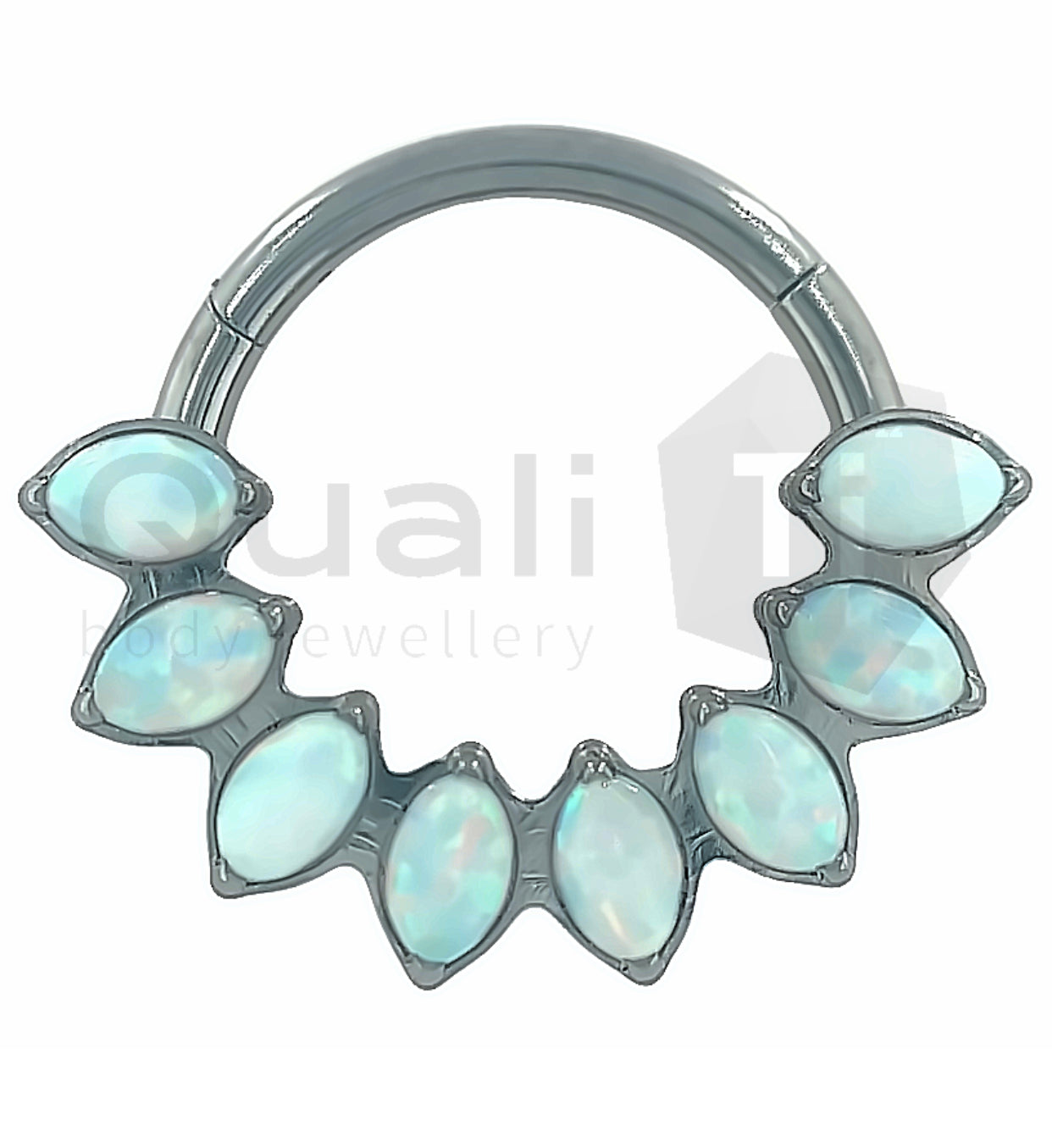 Jovie' Hinged Titanium Ring