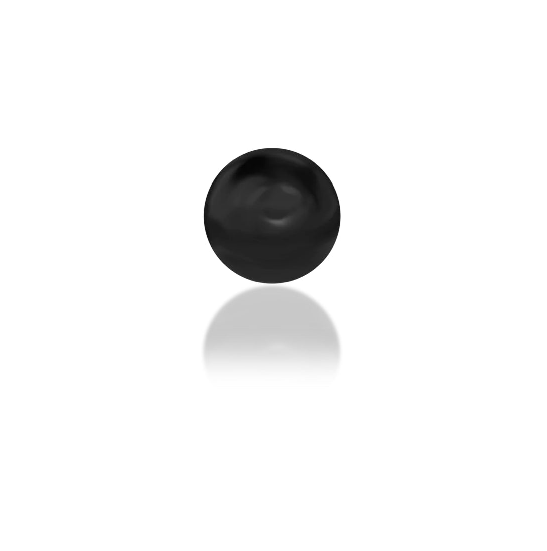 Junipurr Jewellery Scene Dot Black Rhodium Threadless Earring