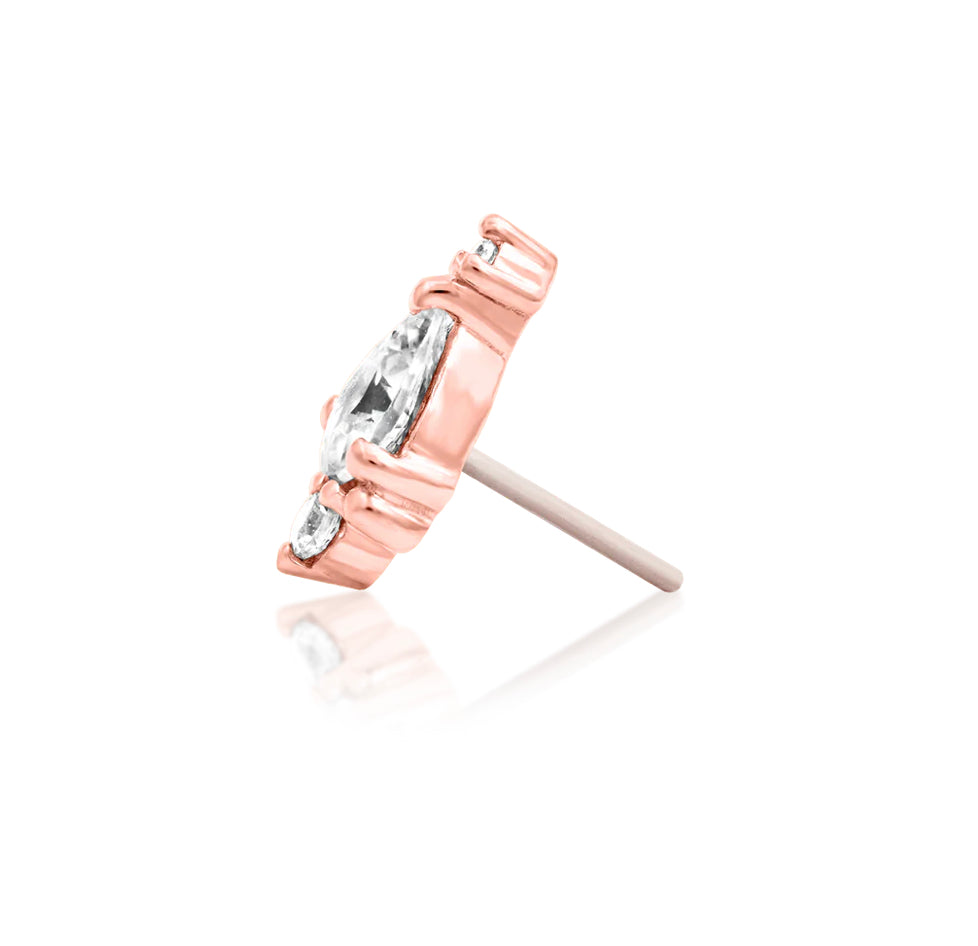 Junipurr Jewellery Amelia 14kt Gold Threadless Jewellery