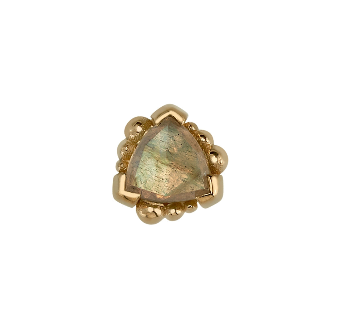 Design Your Own BVLA – Pick Your Setting & Gemstones - Beaded Trillion Gold Lobe Helix Conch Tanzanite Citrine Labradorite Earring
