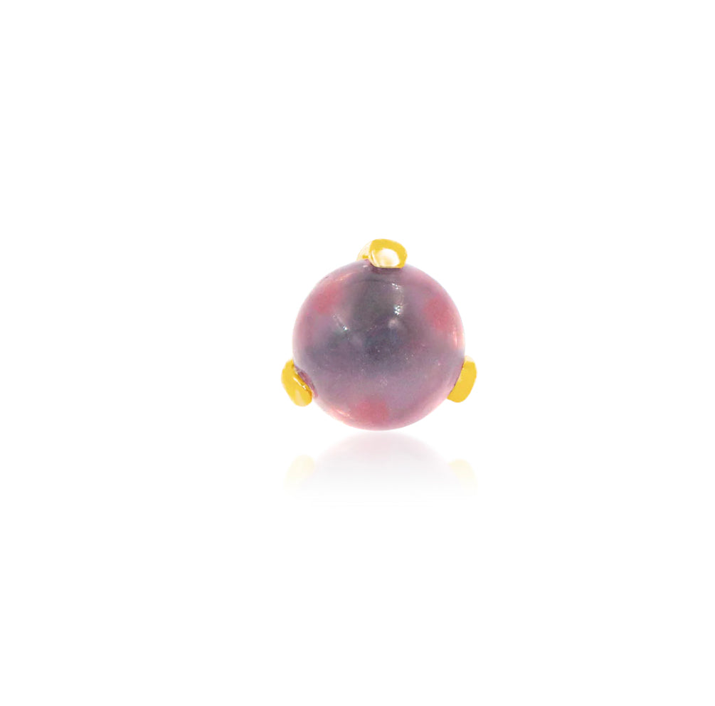 Junipurr Jewellery Prong Set Ball Rose Quartz