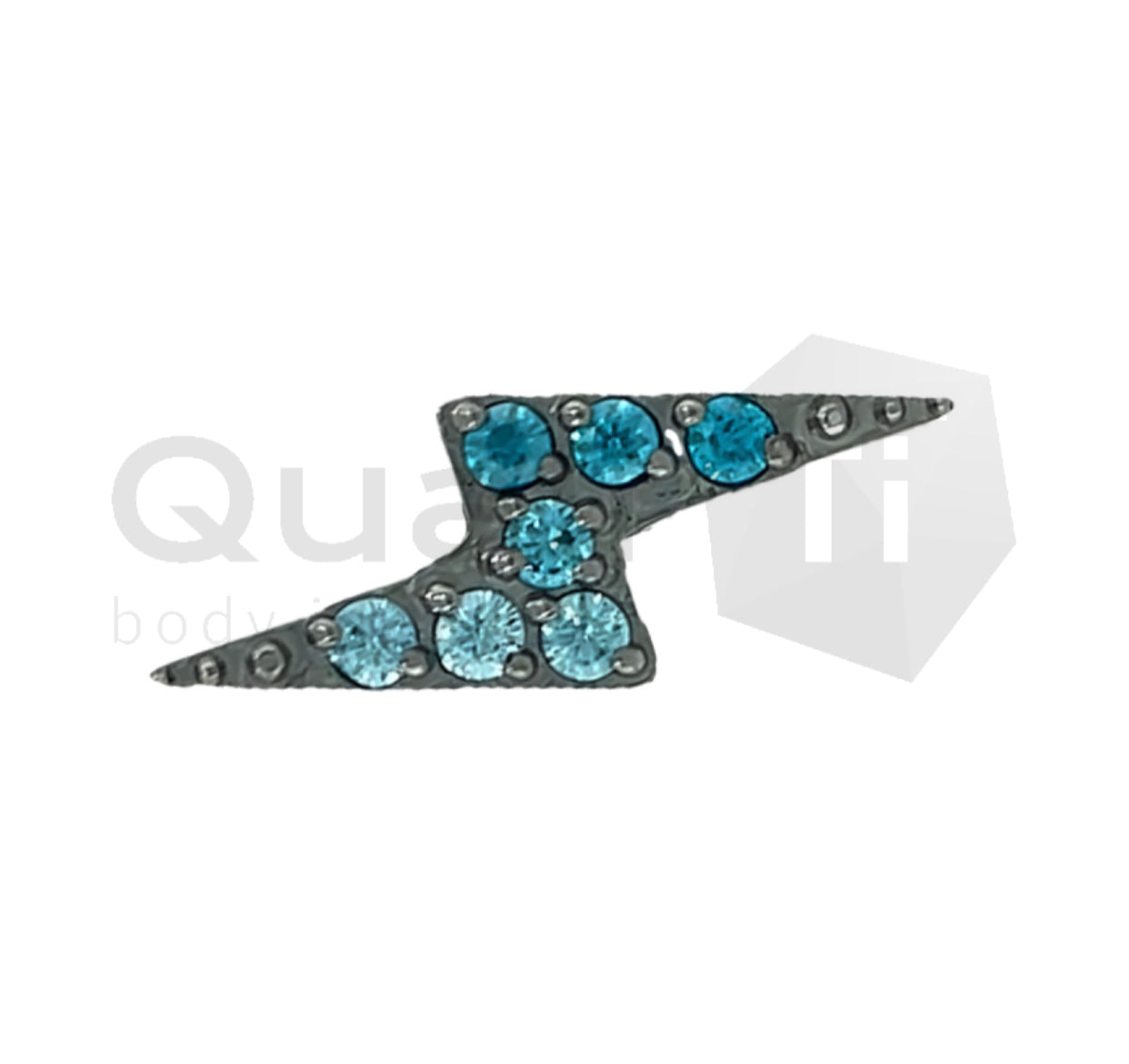 The 'Charmed' Pave Internally Threaded Attachment (colour variants)