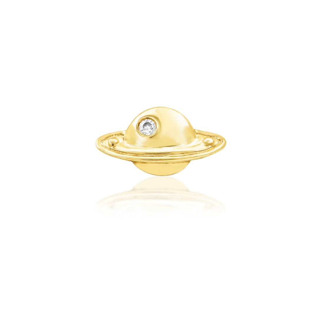 Junipurr Jewellery Saturn 14kt Gold Threadless send