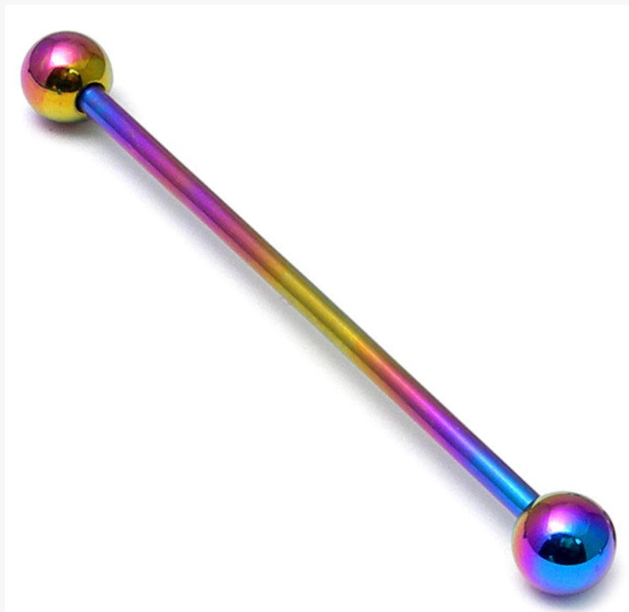Titanium Industrial Scaffold Barbell 1.6mm