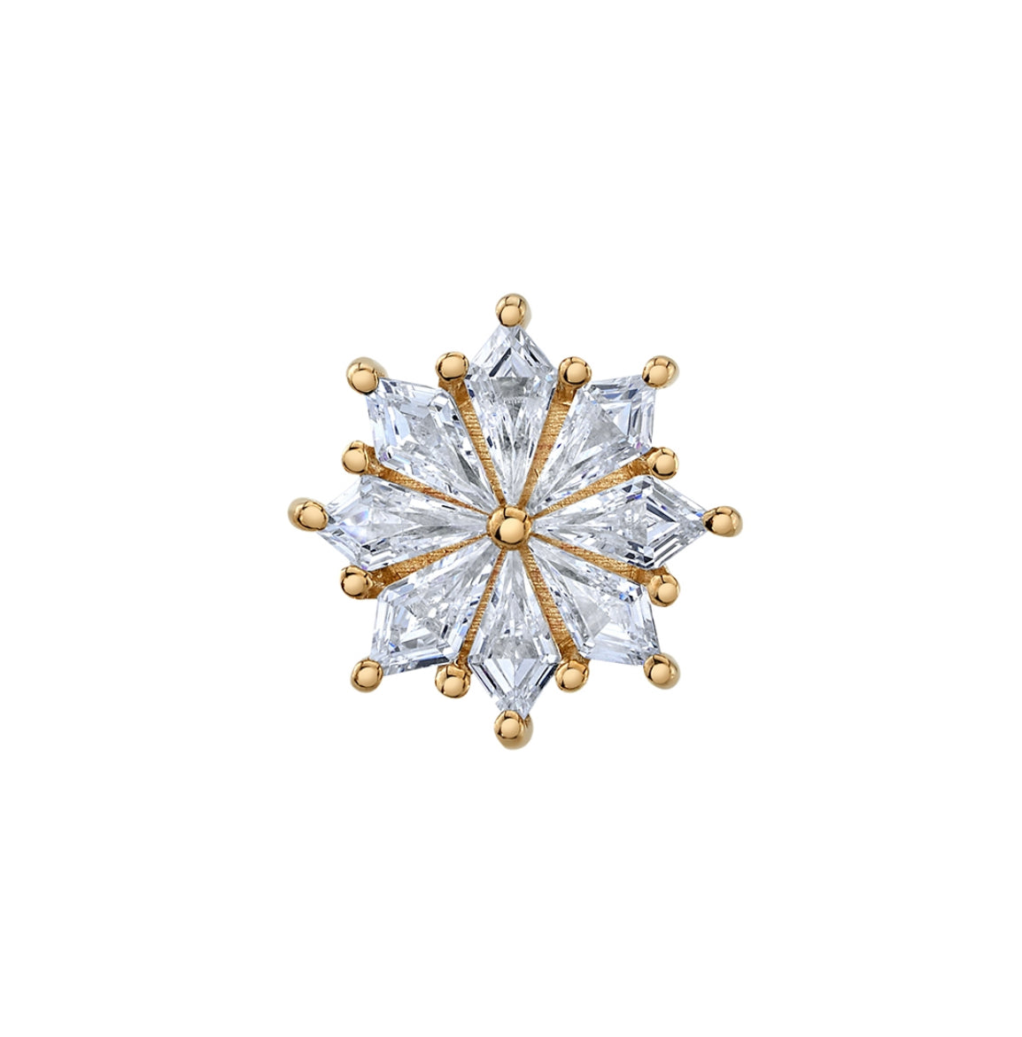 Design Your Own BVLA – Pick Your Setting & Gemstones - Pablo Gold London Blue Topaz Attachment Conch Earring