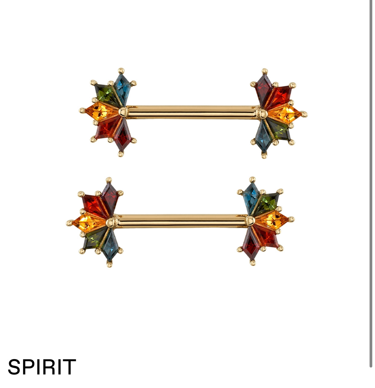 Design Your Own BVLA – Pick Your Setting & Gemstones - Spirit Nipple Bar Industrial